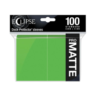 Fundas Eclipse Matte - Lime Green 66 x 91 (100) - Ultra Pro