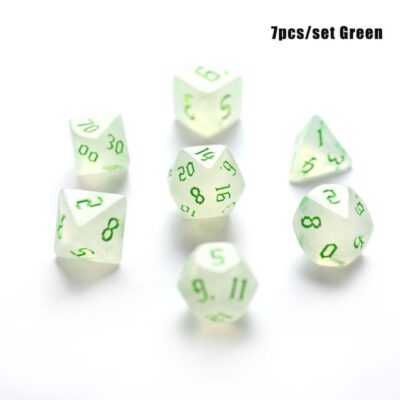 Set Dice Ice Green Blizzard (7 Dice) – Set Dice Ice