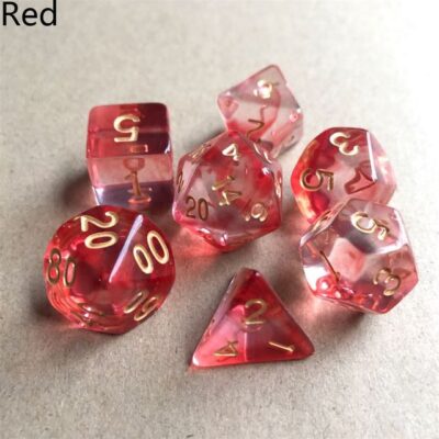 Set Dice Red Smoke (7 Dice) – Set Dice Smoke