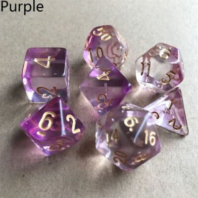 Set Dice Purple Smoke (7 Dice) – Set Dice Smoke