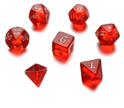 Set Dice Red Candy (7 Dice) – Set Dice Candy