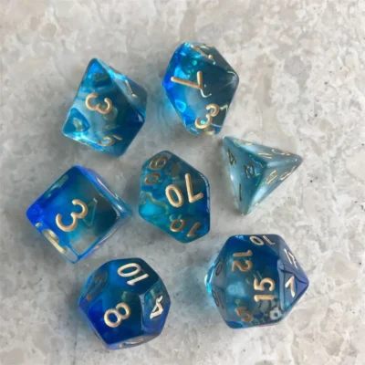 Set Dice Blue Smoke (7 Dice) – Set Dice Smoke