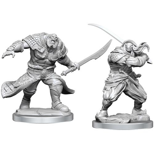 Mini MTG Unpainted Minis: W4 - Zurgo Helmsmasher & Unyielding Krumar - Wizkids