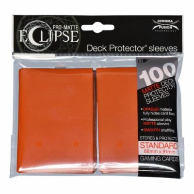 Fundas Eclipse Matte - Pumpkin Orange 66 x 91 - Ultra Pro