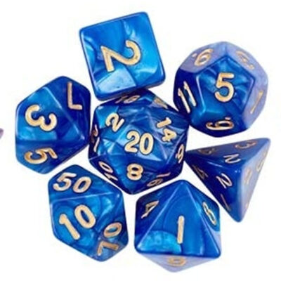 Set Dice Blue(7 Dice) – Set Dice Liquid