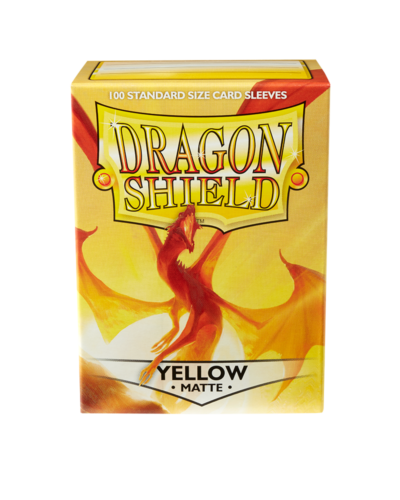 Dragon Shield Sleeves: Standard- Matte Yellow (100 ct.)