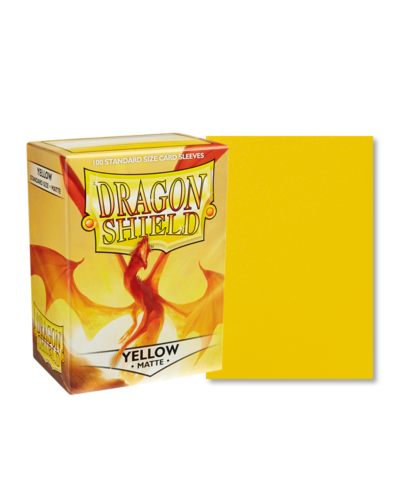 Dragon Shield Sleeves: Standard- Matte Yellow (100 ct.) - Imagen 2