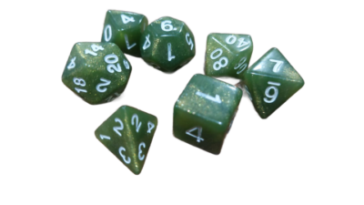 Set Dice Sparkle Ophiucus (7 Dice) – Set Dice Liquid Glitter