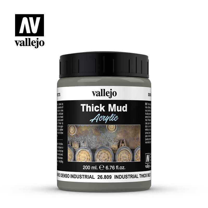 Paint - DE Texturas de barro 200ml, Barro industrial denso - Vallejo