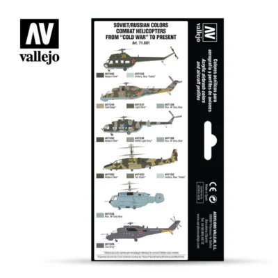 MODEL AIR SET: SOVIET/RUSSIAN AF COMBAT HELICOPTERS POST WWII -Vallejo - Imagen 2