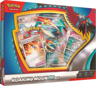 Pokémon Tcg Obsidian Flames Roaring Moon Ex Box Español - Imagen 2