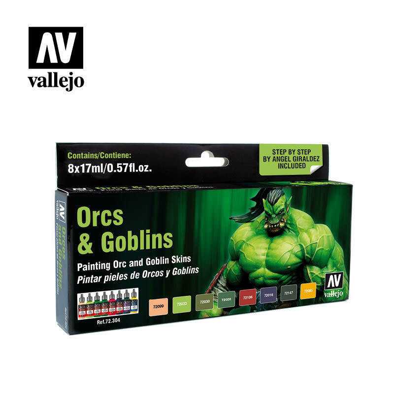 Paint - Game Color Set: Orcs & Goblins (8) - Vallejo