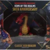 Mini DnD 5Th Ed. Icons of the Realms 50th Anniversary - Classic Red Dragon Boxed Miniature - Wizkids