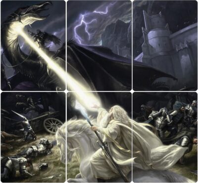 Magic the gathering Universes Beyond The lord of the rings Tales of middle-earth Gandalf in the Pelennor Fields - Imagen 5