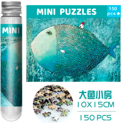 Puzzle - Minipuzzles Tubo 150 pcs: Gran Pez