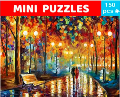 Puzzle - Minipuzzles Tubo 150 pcs: Amantes en la Lluvia