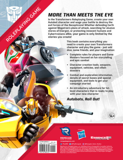 Transformers Roleplaying Game Core Rulebook (Ing) - Imagen 3