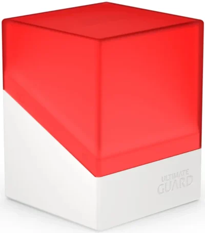 Ultimate Guard Boulder Deck Case 100+ SYNERGY Red/White - Imagen 2