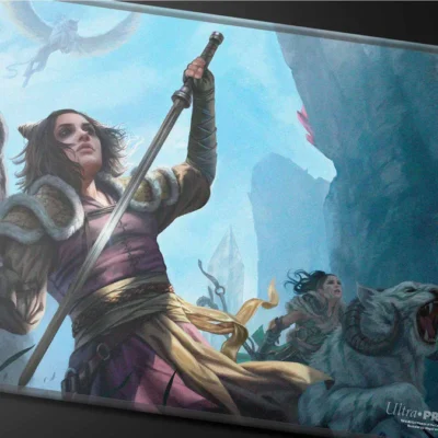 Commander Series #3: Enemy - Winota Stitched Edge Standard Gaming Playmat for Magic: The Gathering - Imagen 2