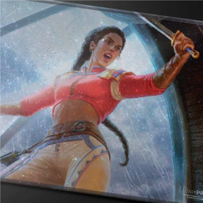 Commander Series #3: Enemy- Sisay Holofoil Standard Gaming Playmat for Magic: The Gathering - Imagen 2