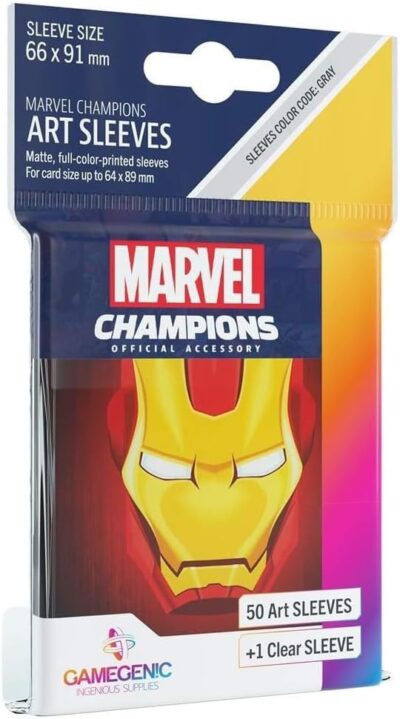 Funda - Gamegenic Marvel Champions Art Sleeves 66 x 91 (50ct) Iron-Man