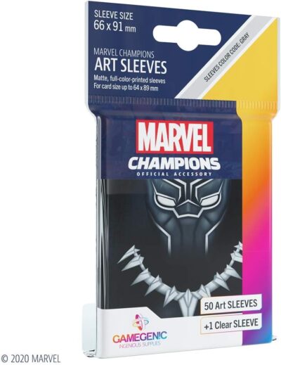 Funda - Gamegenic Marvel Champions Art Sleeves 66 x 91 (50ct) Black Panther