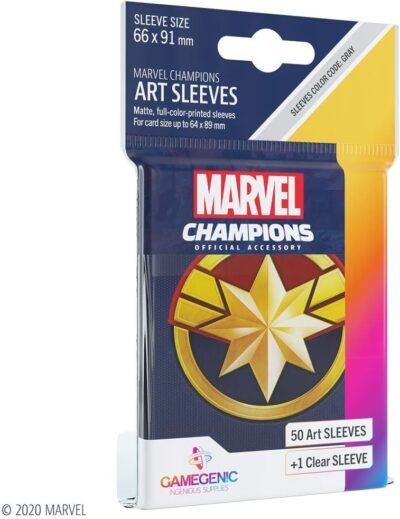 Fundas Marvel Champions Art Sleeves 66 x 91 (50ct) Captain Marvel - Gamegenic