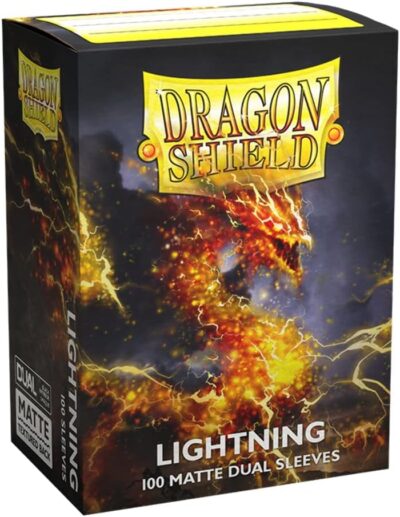 Dragon Shield: Dual Matte Sleeves - Lightning (100 Sleeves)