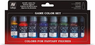 GAME COLOR SET:  Vallejo Game Ink Paint Set (8 Color)