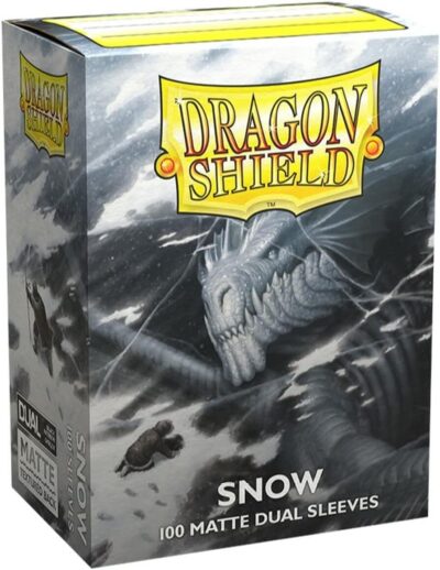 Dragon Shield: Dual Matte Sleeves - Snow (100 Sleeves)