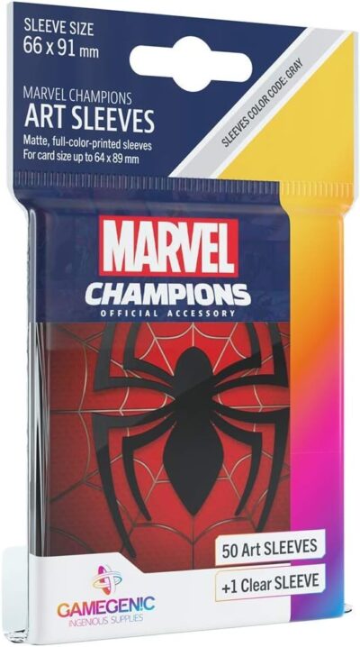 Funda - Gamegenic Marvel Champions Art Sleeves 66 x 91 (50ct) Spider-Man