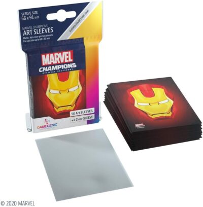 Funda - Gamegenic Marvel Champions Art Sleeves 66 x 91 (50ct) Iron-Man - Imagen 3