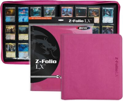 Binder: Z-Folio LX Pink Zippered