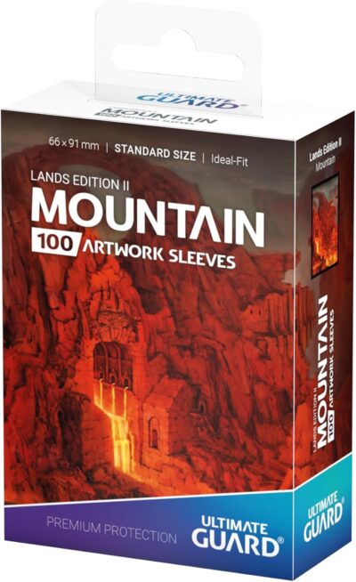 Funda - Ultimate Guard Printed Sleeves Lands Edition: Mountain (80ct) Standard - Imagen 4