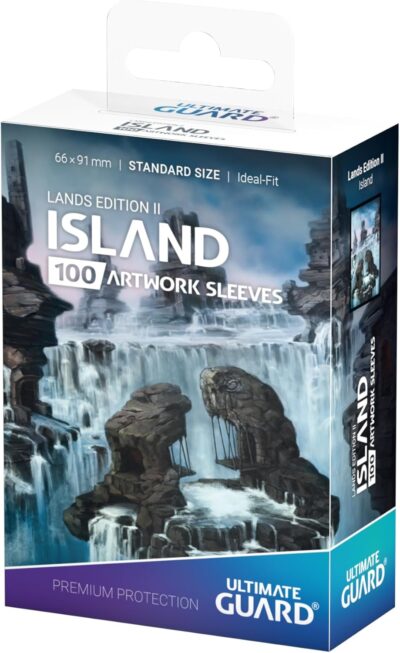 Funda - Ultimate Guard Printed Sleeves Lands Edition: Island (80ct) Standard - Imagen 3