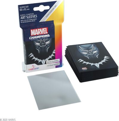 Funda - Gamegenic Marvel Champions Art Sleeves 66 x 91 (50ct) Black Panther - Imagen 2