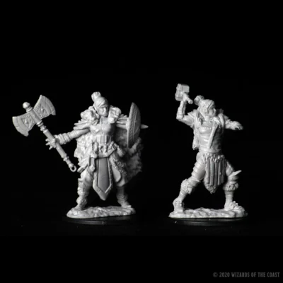 Mini Nolzur's Marvelous: Half-Orc Barbarian Female - Wizkids - Imagen 2