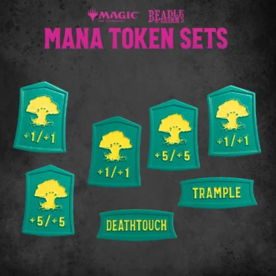 MTG Beadle & Grimm's Green Mana Token Set - Imagen 5