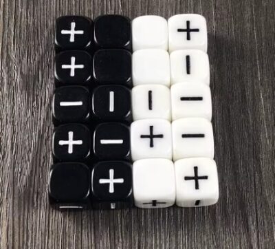 Set Dice Black and White Fate (10 Dice) – Set Dice