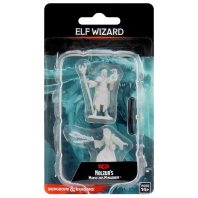 Mini. D&D Nolzur's Marvelous Unpainted Minis: W12 Male Elf Wizard