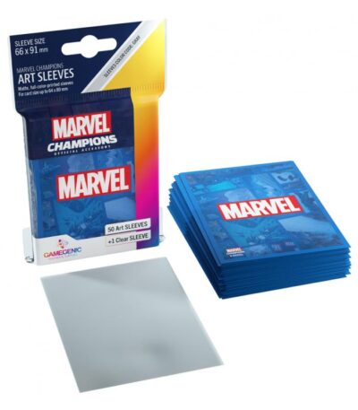 Funda - Gamegenic Marvel Champions Art Sleeves 66 x 91 (50ct) Blue - Imagen 2