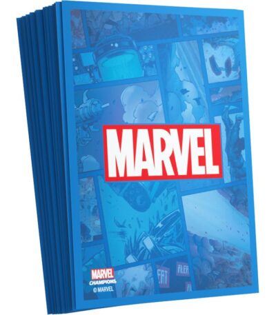 Funda - Gamegenic Marvel Champions Art Sleeves 66 x 91 (50ct) Blue - Imagen 3