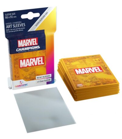 Funda - Gamegenic Marvel Champions Art Sleeves 66 x 91 (50ct) Orange - Imagen 2