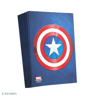 Funda - Gamegenic Marvel Champions Art Sleeves 66 x 91 (50ct) Captain America - Imagen 3