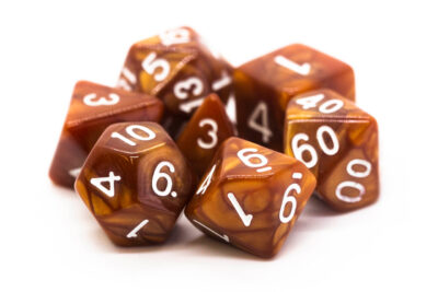 Set Dice White On Dark Brown (7 Dice) – Set Dice Pearl (copia)