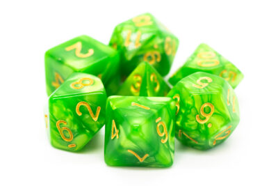 Set Dice Green (7 Dice) – Set Dice Liquid