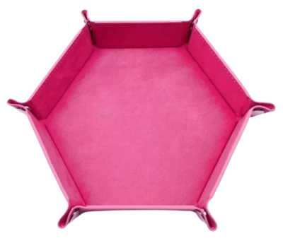 Lanzadera de dados Hexagonal Plegable Rosado – Set Dice