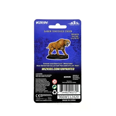 Mini. WizKids Deep Cuts: Wave 14: Saber-Toothed Tiger - Imagen 2