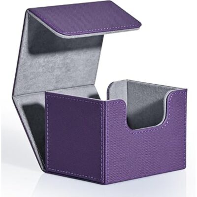 Deckbox +100 Leather Horizontal - Purple - Gosu