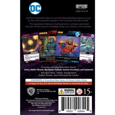 DC Comics Deck Building Game: Crossover Pack 4: New Gods (Ing) - Cryptozoic Games - Imagen 2